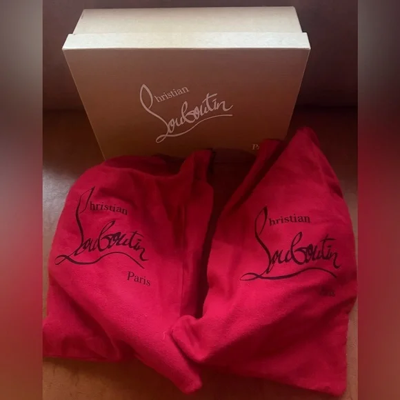 Christian Louboutin Marimalus Nappa Leather Spike Heel Pumps Black EU 39 NIB - Picture 14 of 15